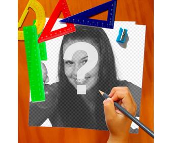 school iframe with hand painting picture of u