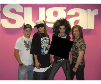 photo mounting to put ur photo on poster held by the group tokio hotel as ur best fan