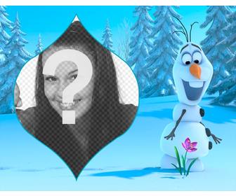 collage of olaf from frozen