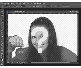 photomontage with photoshop screenshot