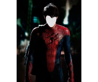 with this photomontage put your face on the body of spiderman