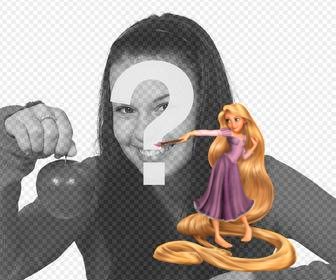 sticker to insert the princess rapunzel on ur photos