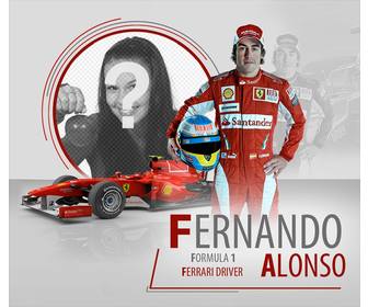 photo frame of fernando alonso