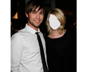photomontage with chace crawford to put ur face on the girl next to him