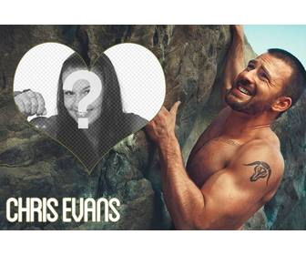 photo frame with chris evans climbing