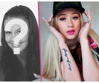 photomontage with iggy azalea