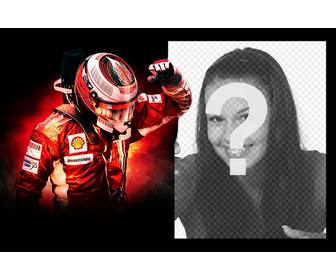 photomontage of kimi raikkonen