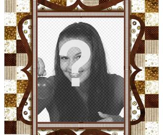 elegant brown photo frame for ur images