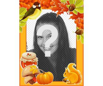 fall photo frame