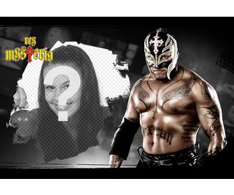 photomontage with rey misterio