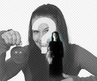 sticker of realistic ghost for your photos