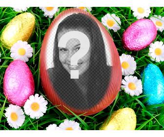 photomontage to put your image inside an easter egg
