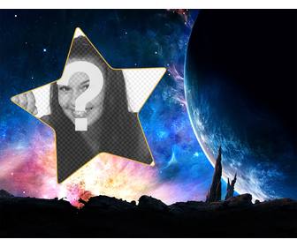 galaxy photomontage to put ur photo into star