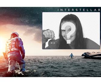collage to put ur image in promotional photo of the movie interstellar