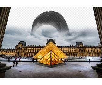 postal louvre museum in paris to personalize with ur photo