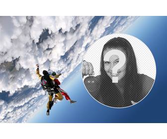 photomontage high jump where u can put ur photo in the clouds mount