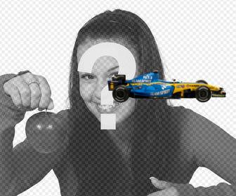 sticker with renault formula 1 car for ur photo