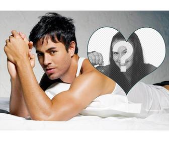 photomontage with singer enrique iglesias