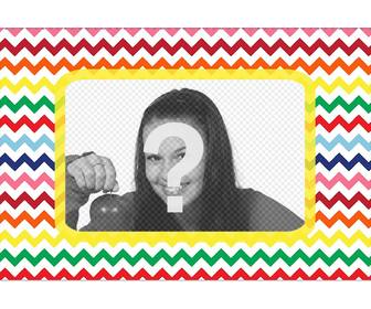 letter shaped frame to put your photo in many colors