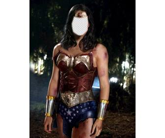 photomontage to become in wonder woman uploading ur photo