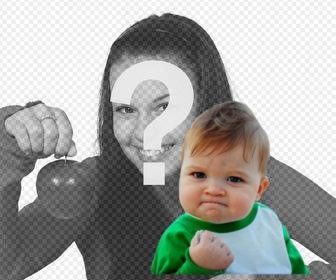 meme success kid to put in your online photos like sticker