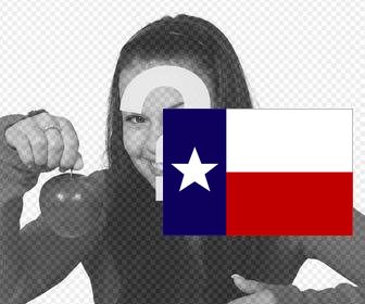 sticker of the texas flag u can put in ur photos with our online photo editor