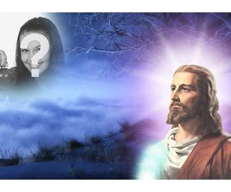 photo collage with jesus christ in which you can put your photo