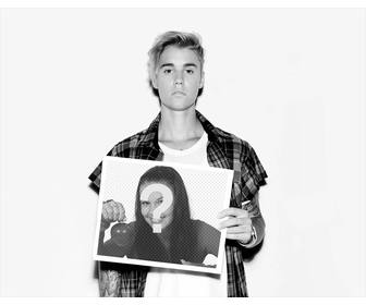 justin bieber photo effect to put ur photo