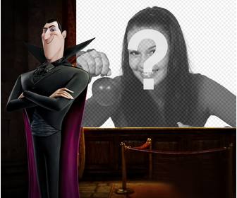 photo effect of dracula of hotel transylvania to upload ur photo