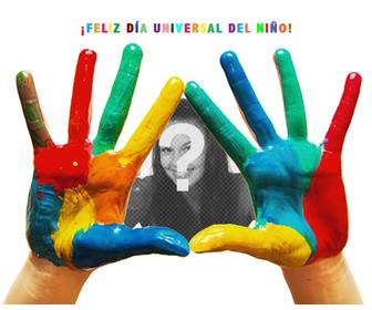 photo effect to celebrate the universal childrens day