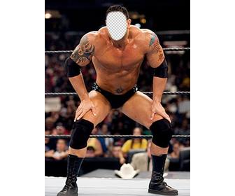 photomontage with popular wrestler batista to put ur face