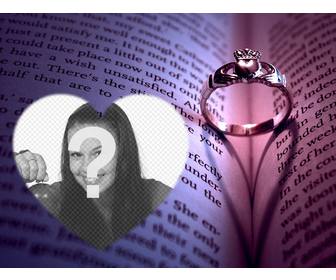 photo effect with an engagement ring to upload ur picture