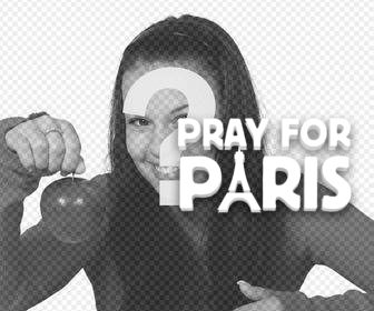 solidarize with paris with this sticker of pray for paris