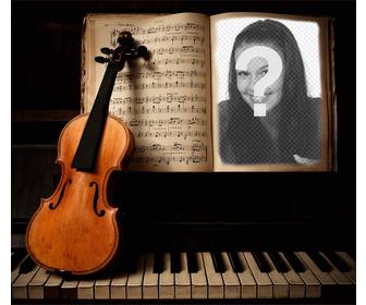 upload your photo to this effect of violin and piano
