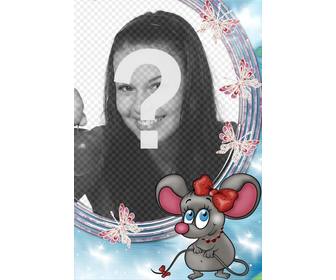 photo frame rat love to put picture background online