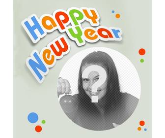 happy new year photo effect to your photo