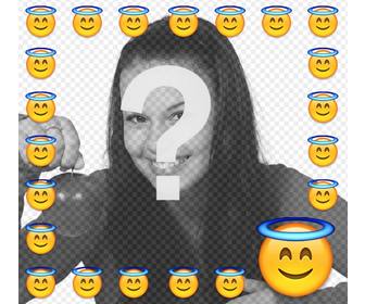 piciture frame for ur photo of the saint emoticon