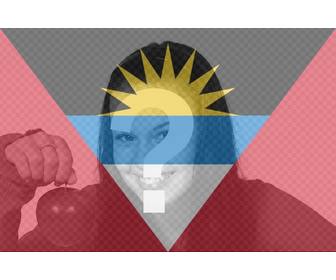 flag of antigua and barbuda to put ur photo on social networks