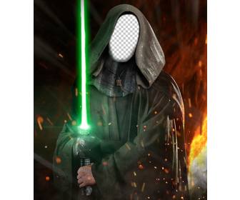 photomontage to put your photo on the face of luke skywalker from star wars