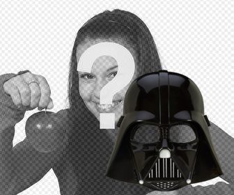 sticker of the helmet of darth vader to put on ur photos