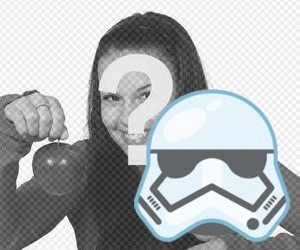 sticker of the mask of stormtrooper for ur photos