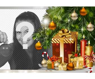 photo effect of christmas gifts for uploading ur photo