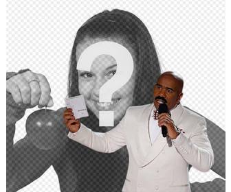 meme photo effect of steve harvey to upload photo