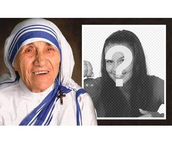 photo effect of mother teresa of calcutta to upload ur photo