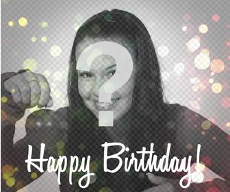 happy birthday filter your photo