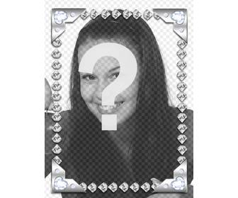 picture frame with brilliant diamonds to decorate ur pictures