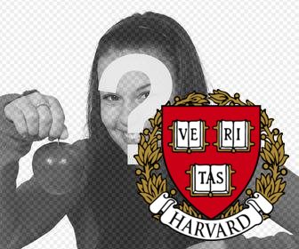 shield of harvard university to put on ur photos