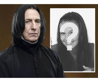 photo effect with snape of harry potter to upload photo
