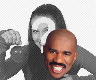 sticker of the steve harvey face to put on your pictures