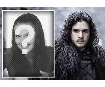 photo effect with jon snow to upload photo